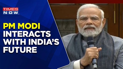 PM Modi Interacts With India's Future Under ‘Know Your Leader’ Programme | Parakram Diwas| Times Now