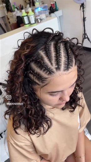 Island Braids and Half Back Braids Tutorial