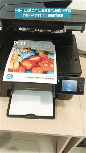 Print demo page (p3) - máy in HP M177fw #shorts