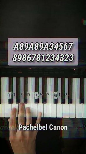 Pachelbel - Canon in D piano tutorial