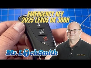 How to Remove Emergency Key 2025 Lexus UX 300h | Mr. Locksmith™