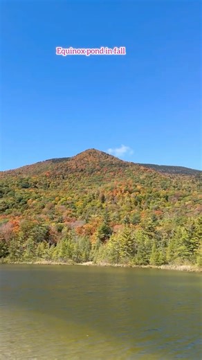 Scenic view of equinox pond Manchester VT.
