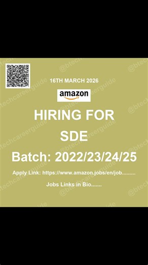🚨 Top Tech Jobs 2026 | Amazon, Microsoft, Visa, Adobe Hiring | Freshers & 1-3 YOE