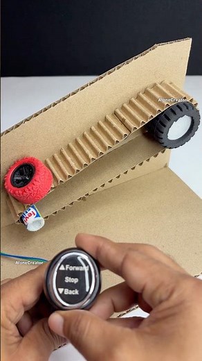 DIY Escalator working model with cardboard & dcmotor — Science Project