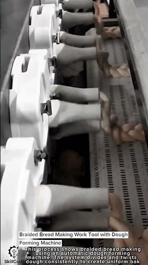 Braided Bread Making Work Tool with Dough Forming Machine #worktool