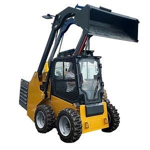 [Hot Item] Earth-Moving Machinery 890kg Mini Skid Steer Loader with Wheel Snow Blower