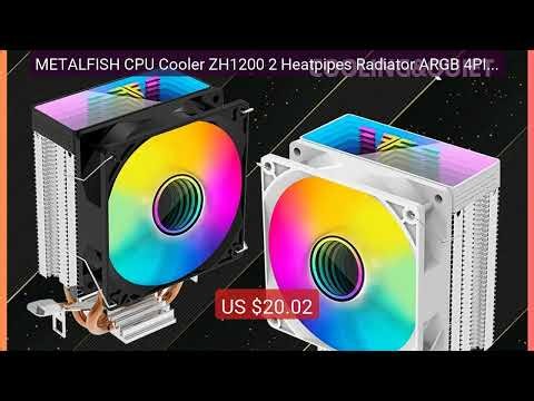 METALFISH CPU Cooler ZH1200 2 Heatpipes Radiator ARGB 4PIN PWM... — Best Buy 2026 | Great Quality!