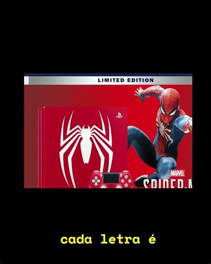 Caixa Reposição - PlayStation 4 - Edição Especial Spider-Man #playstation #retrogaming