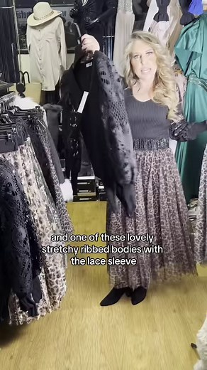 New arrivals! Look at our gorgeous Leopard Print Net Skirt & our Crochet Sleeve Bodysuit 😍 Do you like this look? | Tracey Jane Fashion