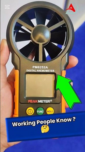People Use of anemometer || How to measure Airvelocity | Air flow | Temperature #yt #reels#windspeed