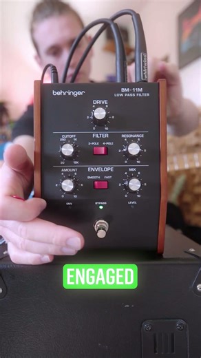 What a weird and wonderful sound 🎶 #behringer #BM11M #Lowpassfilter #pedals #guitar
