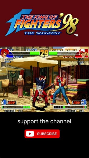 Iori vs Terry | Iori Gameplay - KOF 98 #gamingshorts #ioriyagami #kof98