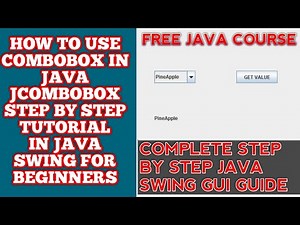 JAVA COMBOBOX | COMBOBOX JAVA | CREATE COMBOBOX JAVA NETBEANS | Java ComboBox get selected item