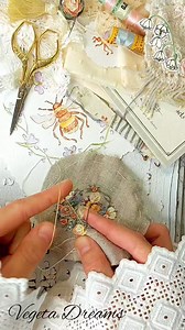 Work in progress 😊💕 #embroideryinspiration #embroideryterapy #embroideryhandwork #needlework #stumpwork #embroidery #embroiderystitch #miniembroidery | Regina Jikidze