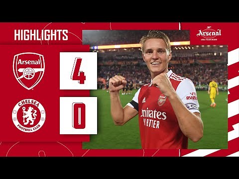 HIGHLIGHTS | Arsenal vs Chelsea (4-0) | Gabriel Jesus, Odegaard, Saka, Lokonga | USA 2022