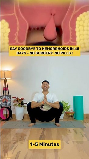 Cure Hemorrhoids Naturally with These 5 Yoga Poses! #shorts #piles