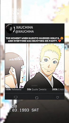 Naruto And Hinata Wedding 👰❤️😍 #naruto #hinata
