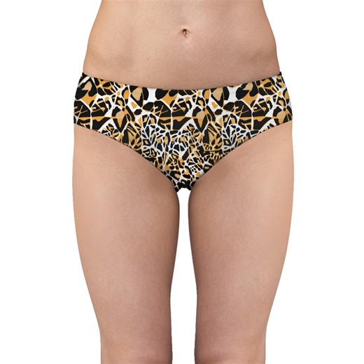 Abstract Geometric Leopard Print Women's Bikini Underwear Bold Tribal Animal Pattern Comfort Panties Lingerie - Etsy UK
