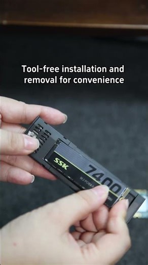 This hard drive enclosure is convenient and can be installed without tools. #ssk #ssd #tech