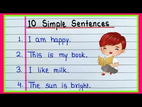 10 Simple English Sentences | 10 Simple Sentences | Simple Sentences in English | 10 Sentence