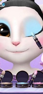 Angela is wearing makeup today.