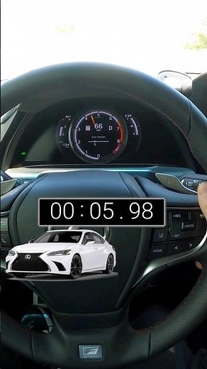 2022 Lexus ES 350 F Sport 0-60 Test | 3.5L V6 NA | 8 Spd Auto | FWD | 302hp | 267 lb-ft #shorts