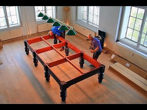 Snookertisch (12 feet) - Aufbau und Montage