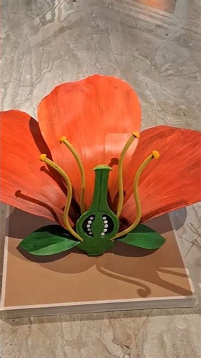 DIY 3d Model of Flower #diy #shorts #youtubeshorts