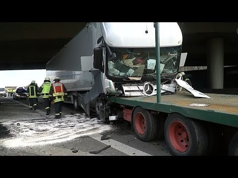 Unfall auf der A1 bei Wallenhorst – Zwei Menschen verletzt