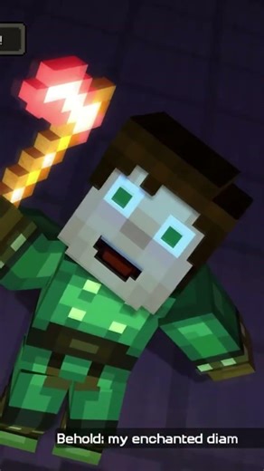 What Tool did you Enchant in Minecraft Story Mode?