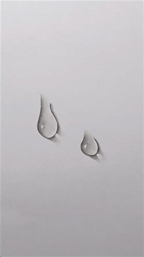 realistic waterdrops drawing in simpleway #drawing #waterdrops #art