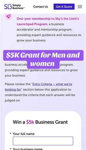 Here is a $5K grant opportunity open for men and women… Please read the eligibility requirements ‼️ #grants #businesstips #businessgrants #businessfunding #businessfundingbroker