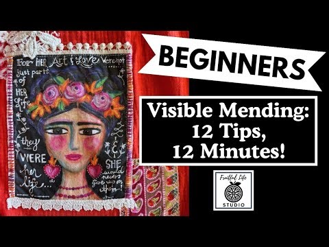 Visible Mending for Beginners: 12 Tips, Fruitful Life Studio, Slow Stitch, Upcycled, Slow Fashion