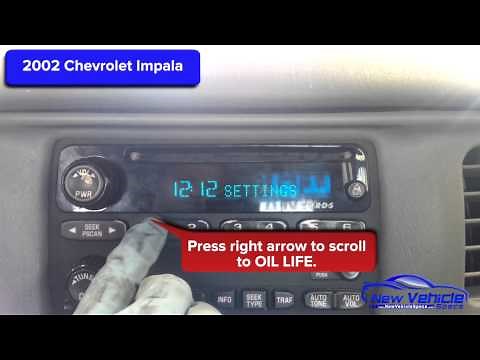 2002 Chevrolet Impala Oil Light Reset / Service Light Reset