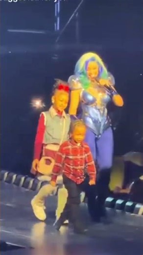 Cardi B brings out Wave & Kulture for her MSG Night 2 show in New York! #cardib