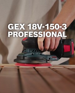 Check out our NEW 18V Random Orbit Sander! (GEX 18V-150-3) ​ Experience improved and easier sanding thanks to ergonomic grip, compact tool height, and higher removal rate 👋💙 ​ Plus, always maintain a clean workspace with the innovative dust box featuring a Click&Clean interface! ​ Try it out for yourself! #BoschProfessional #BoschPowerTools #6YearGuarantee #GoodBetterBosch | Bosch Professional Power Tools and Accessories