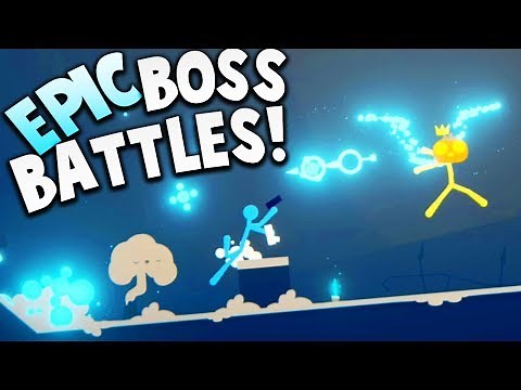 EPIC STICK FIGHT BOSS BATTLES! | Stick Fight The Game Gameplay