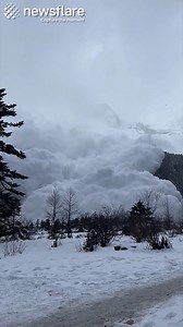 191K views · 4.3K reactions | They didn't realize how powerful this avalanche really was!  | Newsflare | Facebook