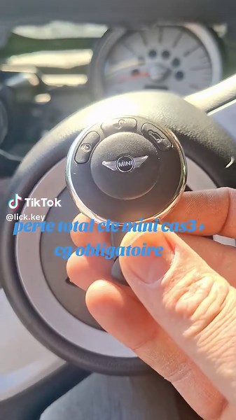 perte total mini Cooper cas3  cg obligatoire #lick key auto