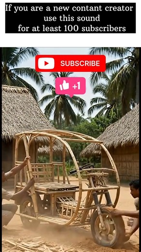 Village handcraft: Stunning Bamboo Auto Design.