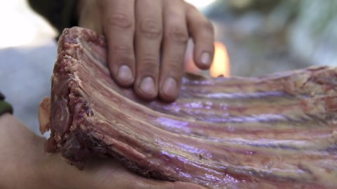 Dutch Oven Perfection: Tender Wild Boar Ribs Over Fire