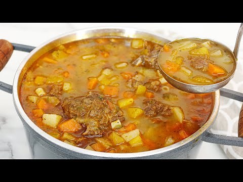 SOPA DE CARNE COM OSSO E VERDURAS, FÁCIL E RÁPIDA | Nandu Andrade
