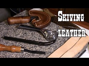 How to skive: a basic leather work technique