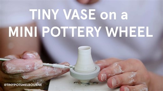Making Tiny Pots on a Mini Pottery Wheel