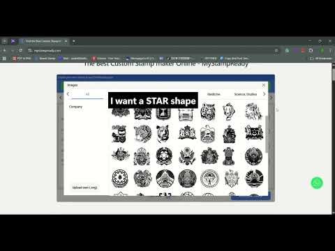 HOW TO MAKE A ROUND STAMP ONLINE - STEP BY STEP TUTORIALS