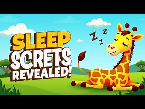 🦒 Giraffe Sleep Secrets Revealed! 💤| Fun Animal Facts for Kids | Giraffe Sleeping Habits Explained!