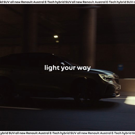 everything the light touches is Austral. helping you to see your surroundings clearly with Matrix LED vision, one of 32 advanced driver-assistance systems from all new #Renault #Austral #ETech #hybrid #SUV #techcontrol #takecontrol you must not rely solely on driver assist features. For more info: https://bit.ly/3Kp7J4M | Renault