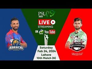 🔴 LIVE | PSL 9 | Lahore Qalandars vs Karachi Kings, 10th Match | LQ vs KK | Geo Super