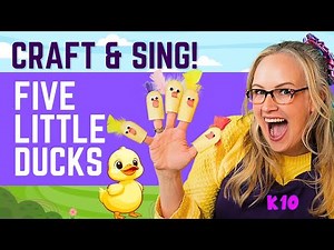 CRAFT the FIVE LITTLE DUCKS - Easy Finger Puppet DIY!