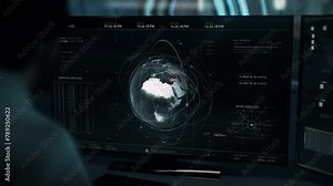 Spy Uses Location Tracking Scanner To Analyze Location In Turkey With Satellites. Scanner Software. Location Tracking Interface. Location Scanner Tech. Global Tracking System. Secret Intelligence